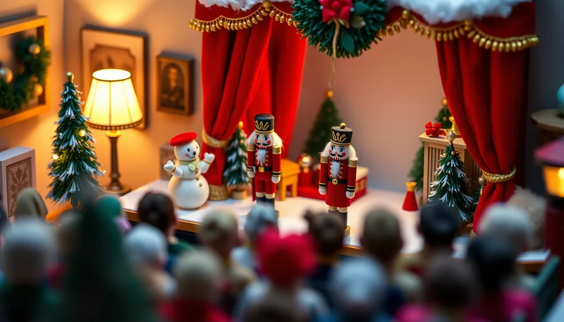 Illustration of a holiday show scene (Vivaldi Four Seasons at Christmas by Candlelight)