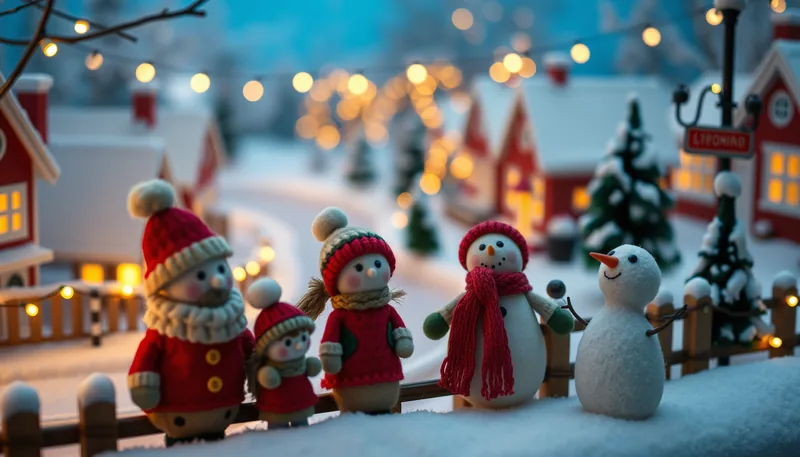 Illustration of a light display scene (Mystic Falls Park Winter Wonderland and Holiday Light Show)