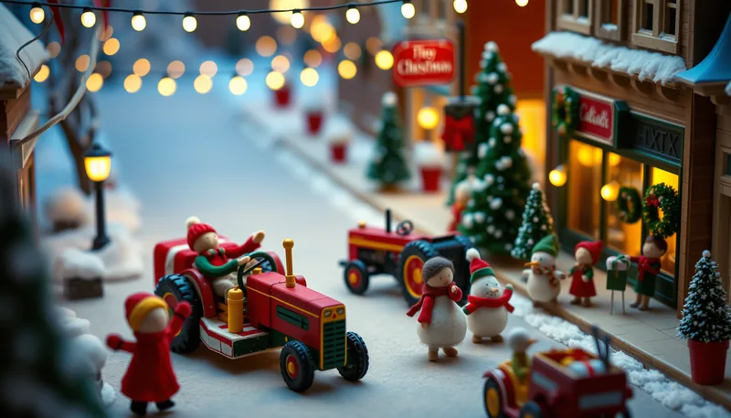 Illustration of a parade scene (GM Financial Parade of Lights)
